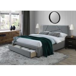 'VALERY 160 cm Bed with Ash Drawers'