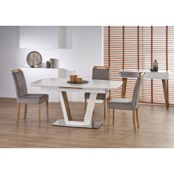 'VALETTI Extendable Table White / Golden Oak'