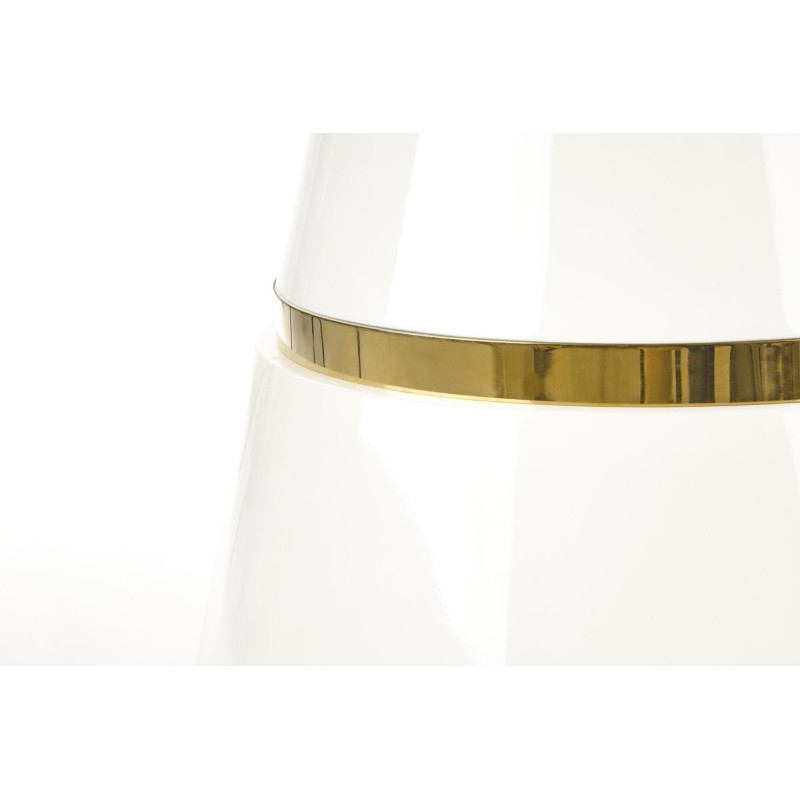 'VEGAS Table, Top - White, Leg - White / Gold' 'VEGAS Table, Top - White, Leg - White / Gold'
