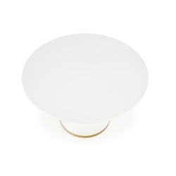 'VEGAS Table, Top - White, Leg - White / Gold' 'VEGAS Table, Top - White, Leg - White / Gold'