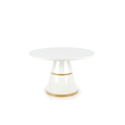 'VEGAS Table, Top - White, Leg - White / Gold' 'VEGAS Table, Top - White, Leg - White / Gold'