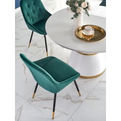'VEGAS Table, Top - White, Leg - White / Gold' 'VEGAS Table, Top - White, Leg - White / Gold'