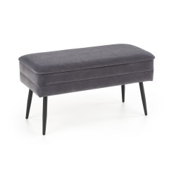 'VELVA Ash Grey/Black Bench' 'VELVA Ash Grey/Black Bench'