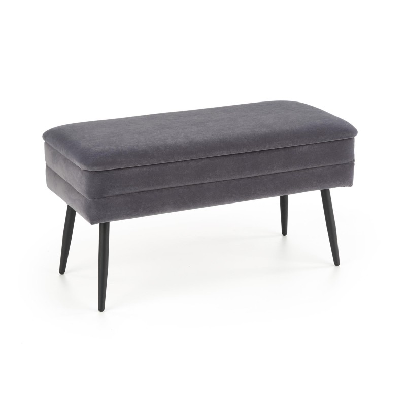 'VELVA Ash Grey/Black Bench' 'VELVA Ash Grey/Black Bench'