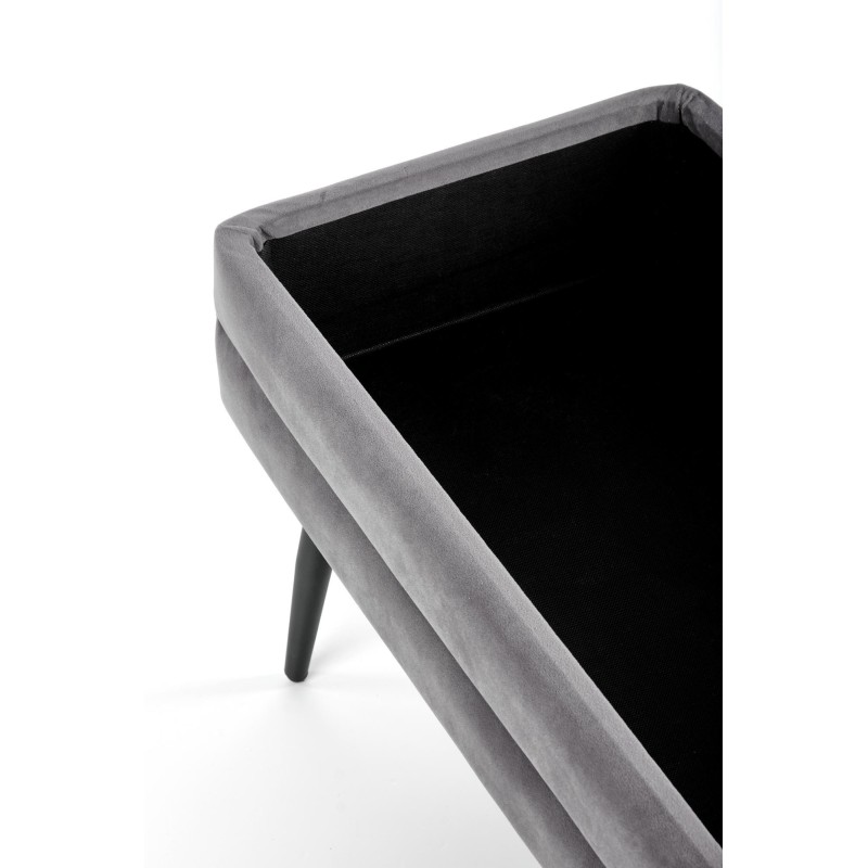 'VELVA Ash Grey/Black Bench' 'VELVA Ash Grey/Black Bench'