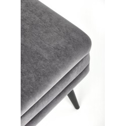 'VELVA Ash Grey/Black Bench' 'VELVA Ash Grey/Black Bench'