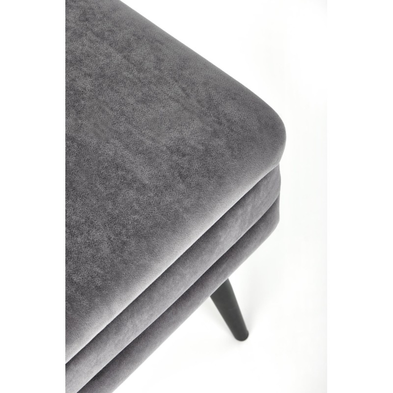 'VELVA Ash Grey/Black Bench' 'VELVA Ash Grey/Black Bench'