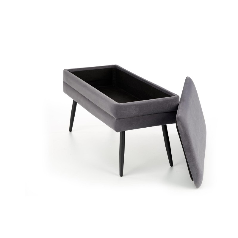 'VELVA Ash Grey/Black Bench' 'VELVA Ash Grey/Black Bench'