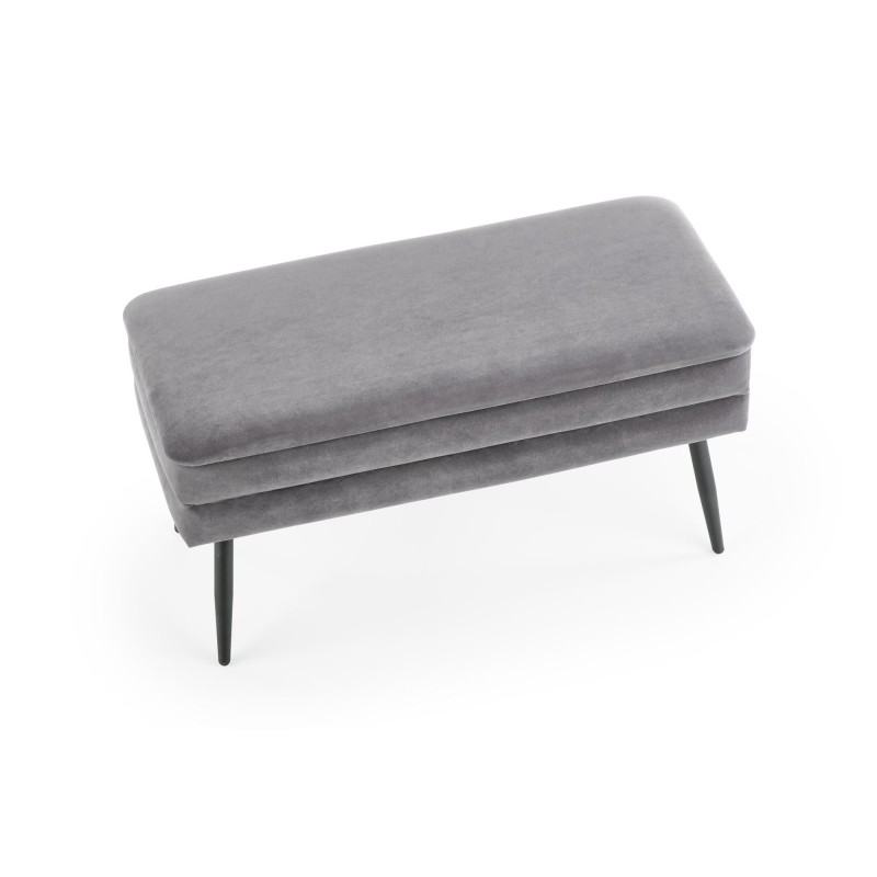 'VELVA Ash Grey/Black Bench' 'VELVA Ash Grey/Black Bench'