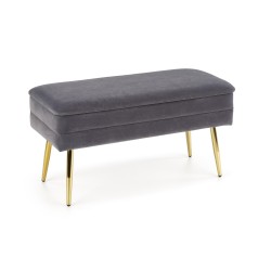'VELVA Ash Grey/Gold Bench' 'VELVA Ash Grey/Gold Bench'