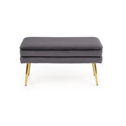 'VELVA Ash Grey/Gold Bench' 'VELVA Ash Grey/Gold Bench'