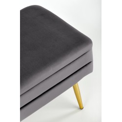 'VELVA Ash Grey/Gold Bench' 'VELVA Ash Grey/Gold Bench'