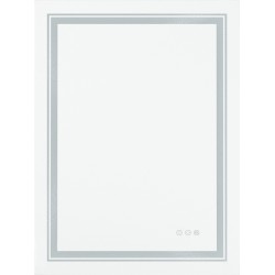'VERO Wall Bathroom Mirror, Silver'