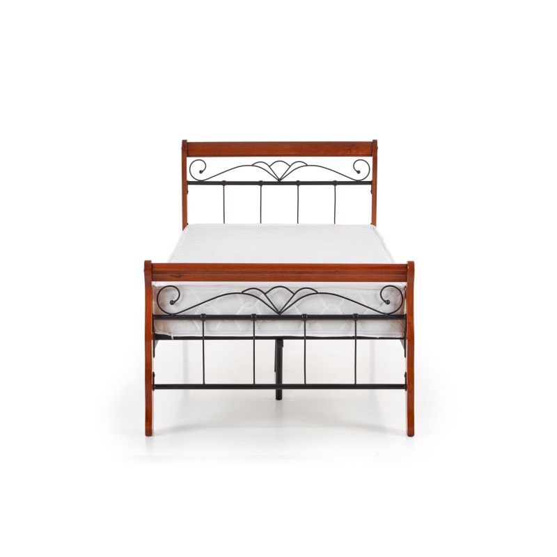 'VERONICA Cherry Antique/Black 90 cm Bed' 'VERONICA Cherry Antique/Black 90 cm Bed'