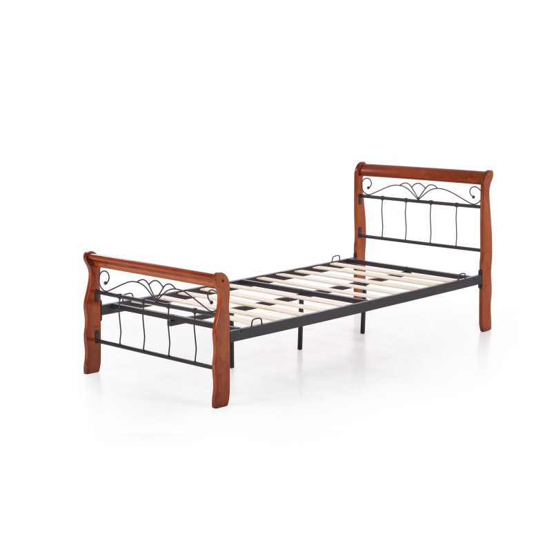 'VERONICA Cherry Antique/Black 90 cm Bed' 'VERONICA Cherry Antique/Black 90 cm Bed'