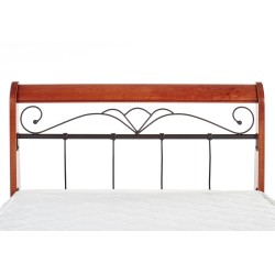 'VERONICA Cherry Antique/Black 90 cm Bed' 'VERONICA Cherry Antique/Black 90 cm Bed'