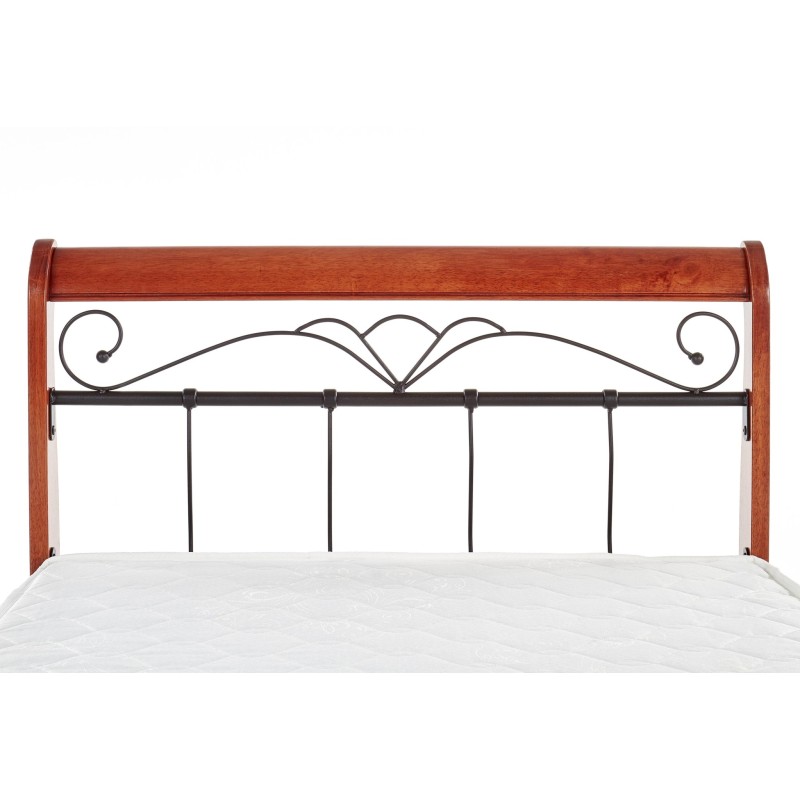'VERONICA Cherry Antique/Black 90 cm Bed' 'VERONICA Cherry Antique/Black 90 cm Bed'