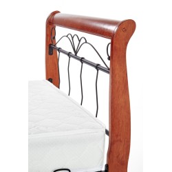 'VERONICA Cherry Antique/Black 90 cm Bed' 'VERONICA Cherry Antique/Black 90 cm Bed'