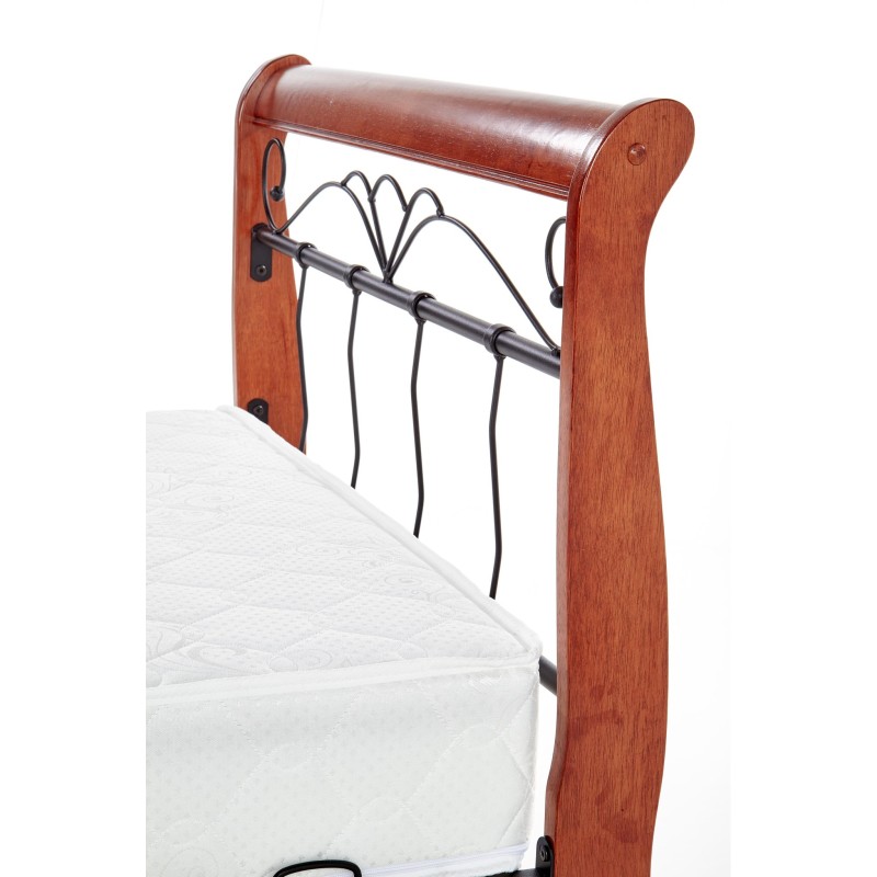 'VERONICA Cherry Antique/Black 90 cm Bed' 'VERONICA Cherry Antique/Black 90 cm Bed'