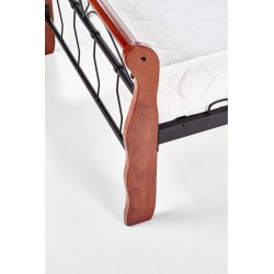 VERONICA łóżko 90 cm czereśnia ant./czarny (4p 1szt.) VERONICA łóżko 90 cm czereśnia ant./czarny (4p 1szt.)