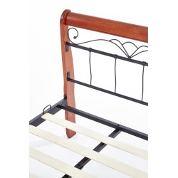 'VERONICA Cherry Antique/Black 90 cm Bed' 'VERONICA Cherry Antique/Black 90 cm Bed'