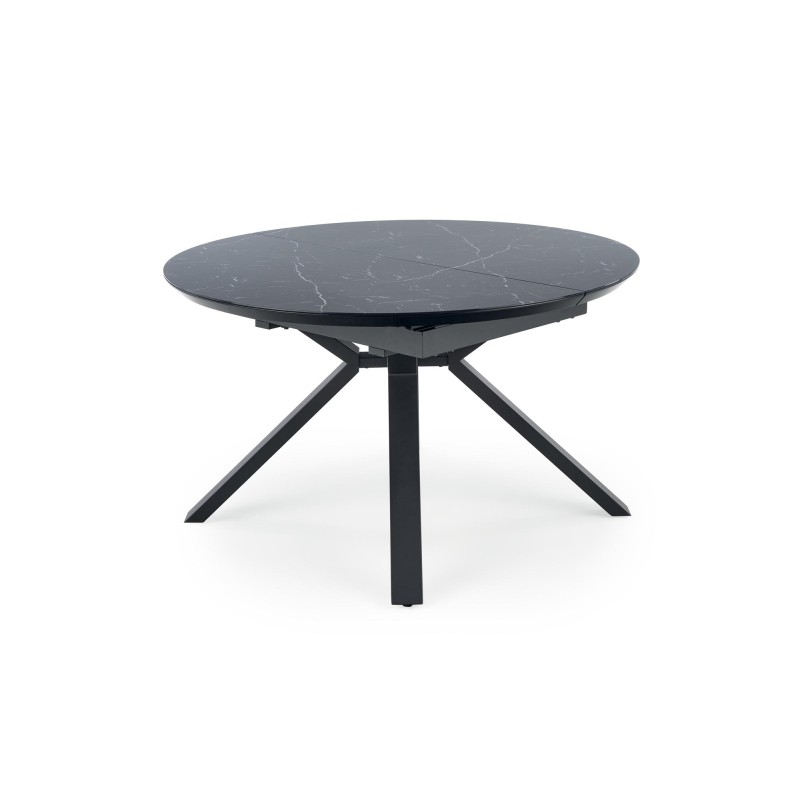 'VERTIGO Extendable Table, Top - Black Marble, Legs - Black' 'VERTIGO Extendable Table, Top - Black Marble, Legs - Black'