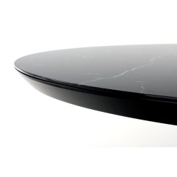 'VERTIGO Extendable Table, Top - Black Marble, Legs - Black' 'VERTIGO Extendable Table, Top - Black Marble, Legs - Black'