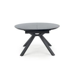 'VERTIGO Extendable Table, Top - Black Marble, Legs - Black' 'VERTIGO Extendable Table, Top - Black Marble, Legs - Black'