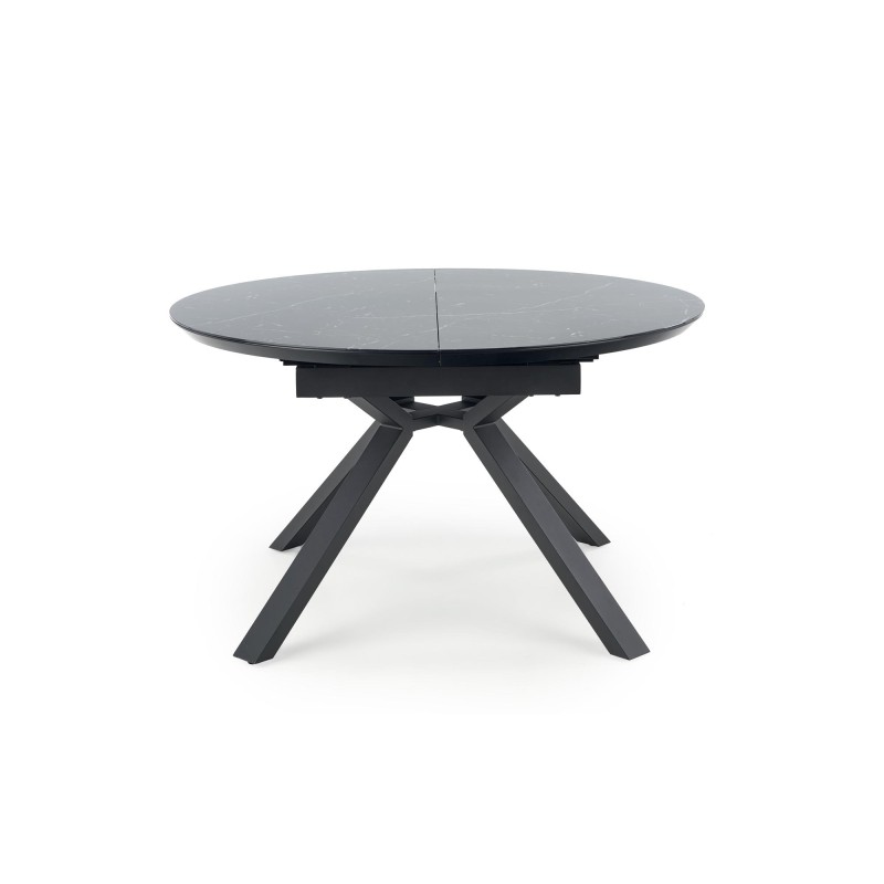 'VERTIGO Extendable Table, Top - Black Marble, Legs - Black' 'VERTIGO Extendable Table, Top - Black Marble, Legs - Black'