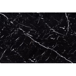 'VERTIGO Extendable Table, Top - Black Marble, Legs - Black' 'VERTIGO Extendable Table, Top - Black Marble, Legs - Black'