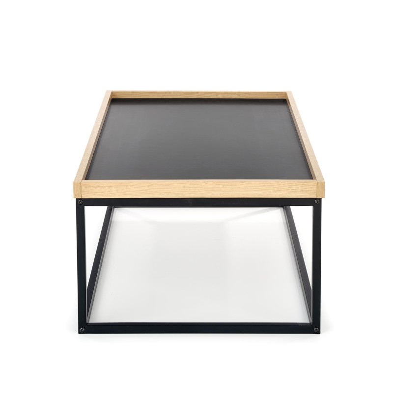 'VESPA Coffee Table with Natural Top, Legs: Black' 'VESPA Coffee Table with Natural Top, Legs: Black'