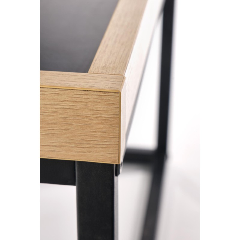 'VESPA Coffee Table with Natural Top, Legs: Black' 'VESPA Coffee Table with Natural Top, Legs: Black'