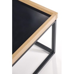 'VESPA Coffee Table with Natural Top, Legs: Black' 'VESPA Coffee Table with Natural Top, Legs: Black'