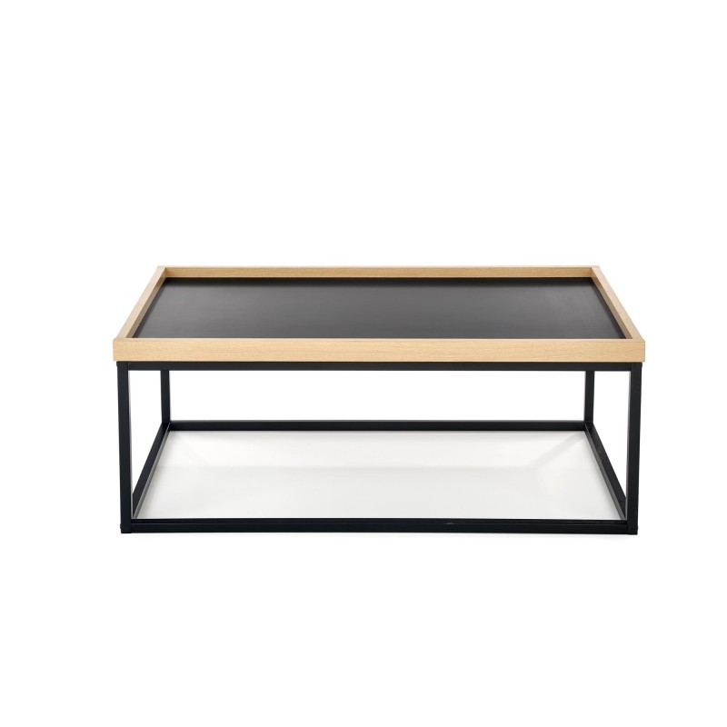 'VESPA Coffee Table with Natural Top, Legs: Black' 'VESPA Coffee Table with Natural Top, Legs: Black'