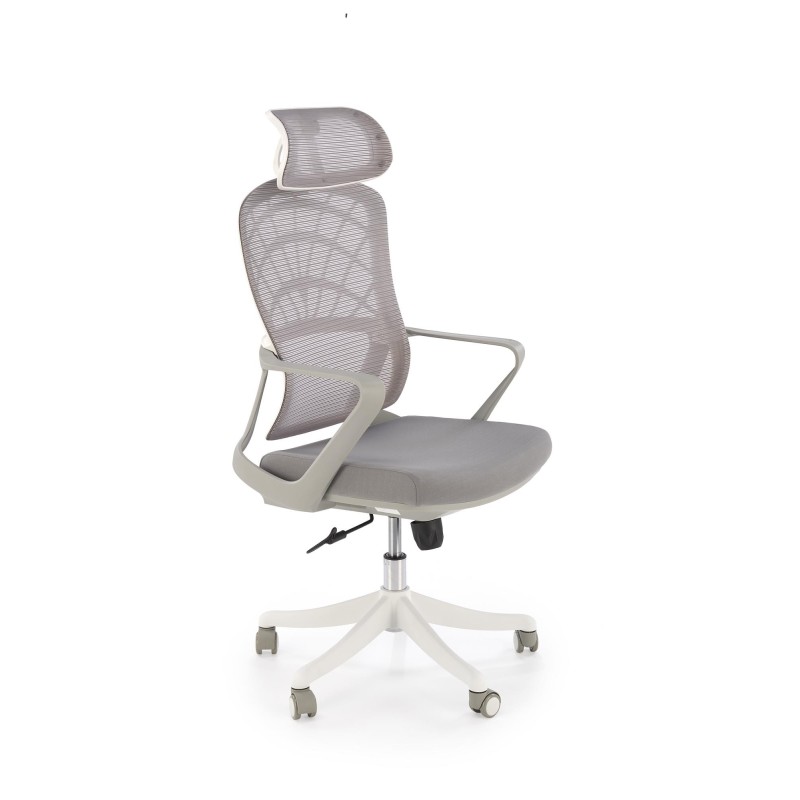 'VESUVIO 2 Ash Grey/White Office Armchair'