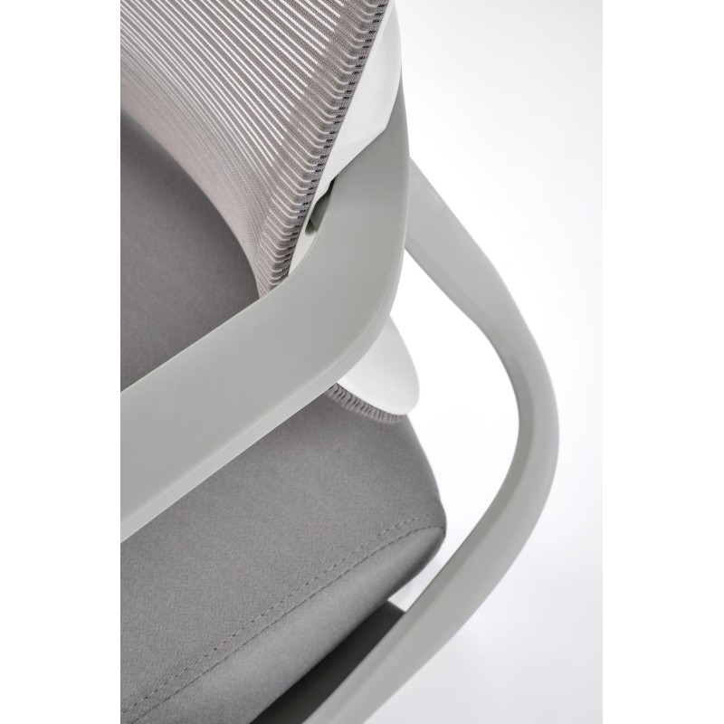 'VESUVIO 2 Ash Grey/White Office Armchair' 'VESUVIO 2 Ash Grey/White Office Armchair'
