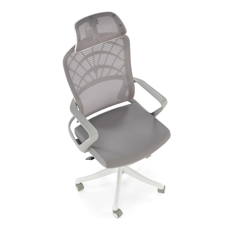 'VESUVIO 2 Ash Grey/White Office Armchair' 'VESUVIO 2 Ash Grey/White Office Armchair'