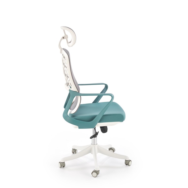'VESUVIO 2 Turquoise/White Office Armchair' 'VESUVIO 2 Turquoise/White Office Armchair'