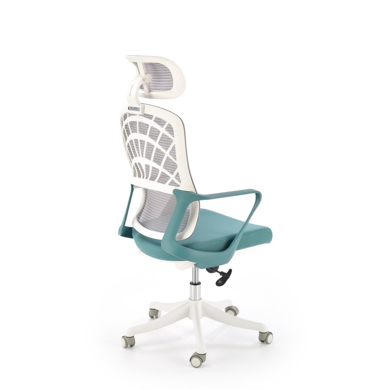 'VESUVIO 2 Turquoise/White Office Armchair' 'VESUVIO 2 Turquoise/White Office Armchair'