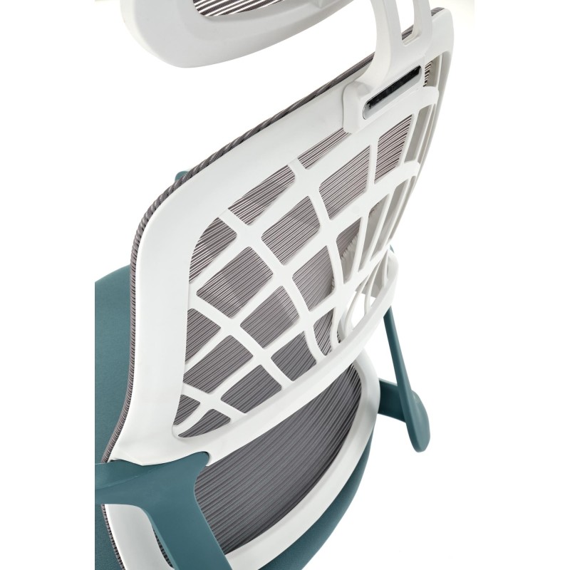 'VESUVIO 2 Turquoise/White Office Armchair' 'VESUVIO 2 Turquoise/White Office Armchair'