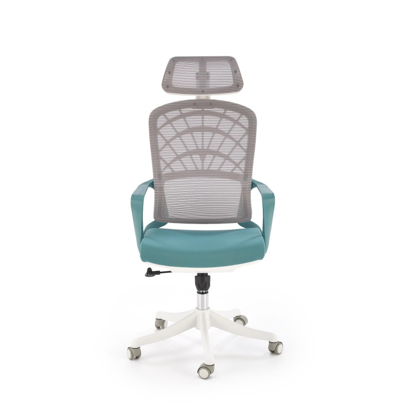 'VESUVIO 2 Turquoise/White Office Armchair' 'VESUVIO 2 Turquoise/White Office Armchair'