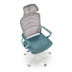 'VESUVIO 2 Turquoise/White Office Armchair' 'VESUVIO 2 Turquoise/White Office Armchair'