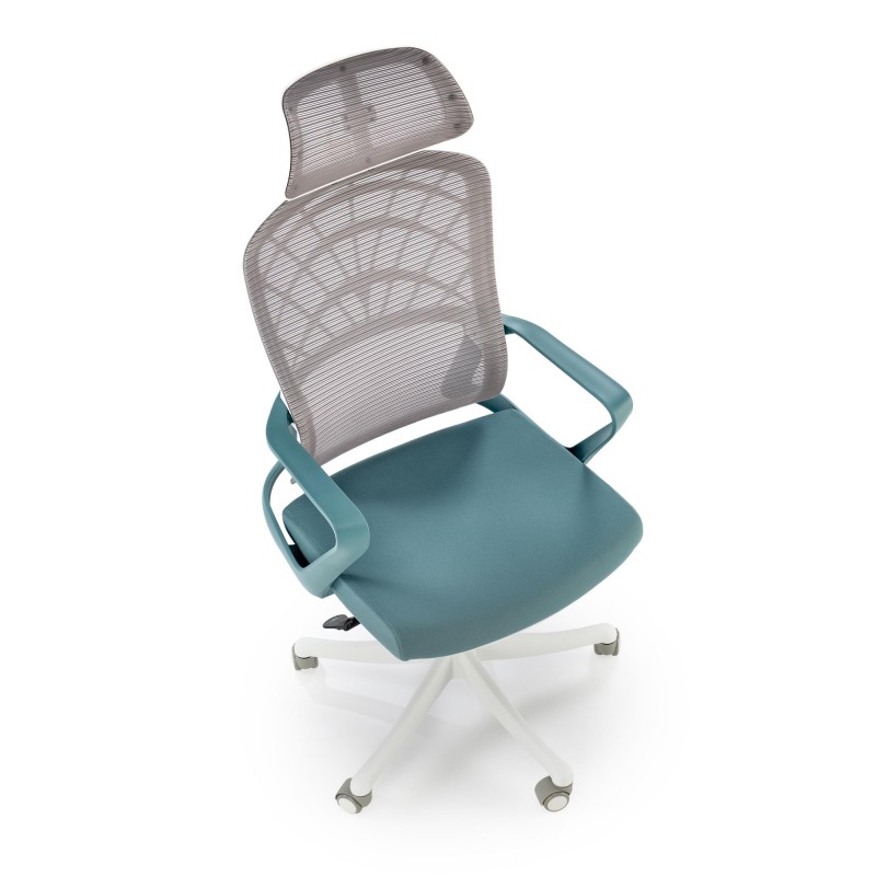 'VESUVIO 2 Turquoise/White Office Armchair' 'VESUVIO 2 Turquoise/White Office Armchair'