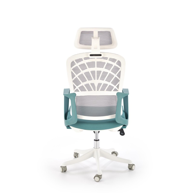 'VESUVIO 2 Turquoise/White Office Armchair' 'VESUVIO 2 Turquoise/White Office Armchair'