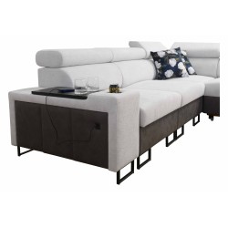 Esquina Prestige III con función de cama y puerto USB - Suave al tacto, Freya 210.02 + Tauro 8202. Esquina Prestige III con función de cama y puerto USB - Suave al tacto, Freya 210.02 + Tauro 8202.