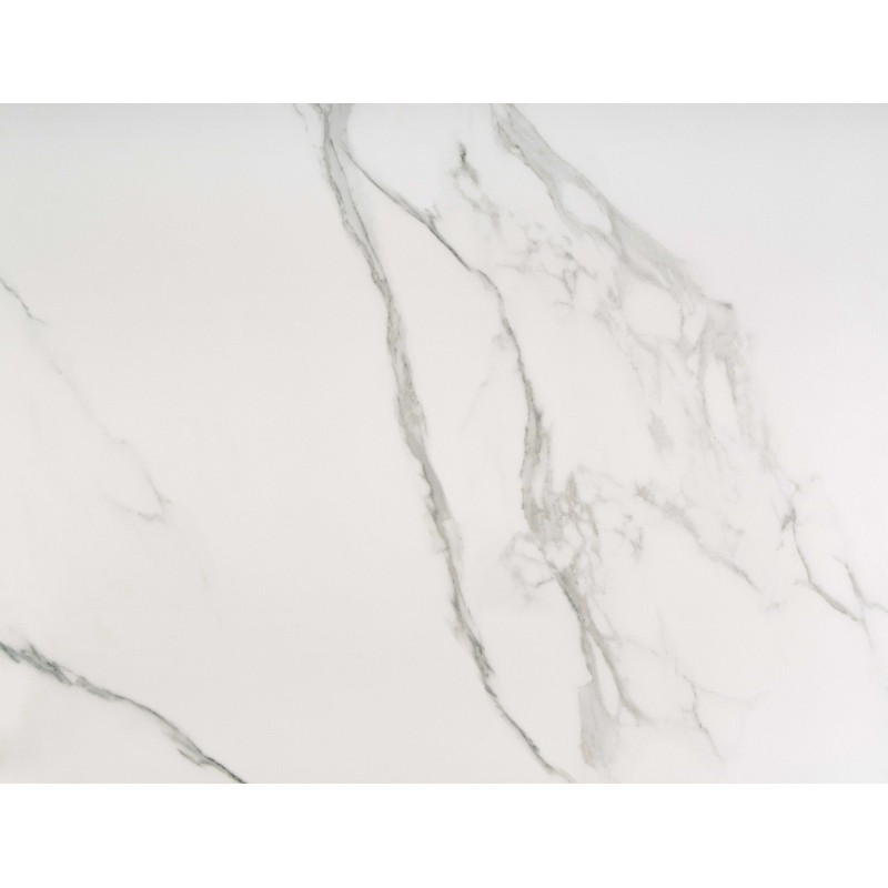 'VIVALDI Extendable Table Top - White Marble, Legs - White' 'VIVALDI Extendable Table Top - White Marble, Legs - White'
