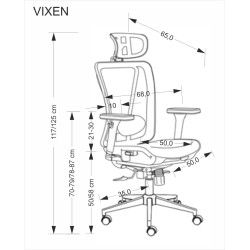 VIXEN fotel gabinetowy czarny (1p 1szt) VIXEN fotel gabinetowy czarny (1p 1szt)