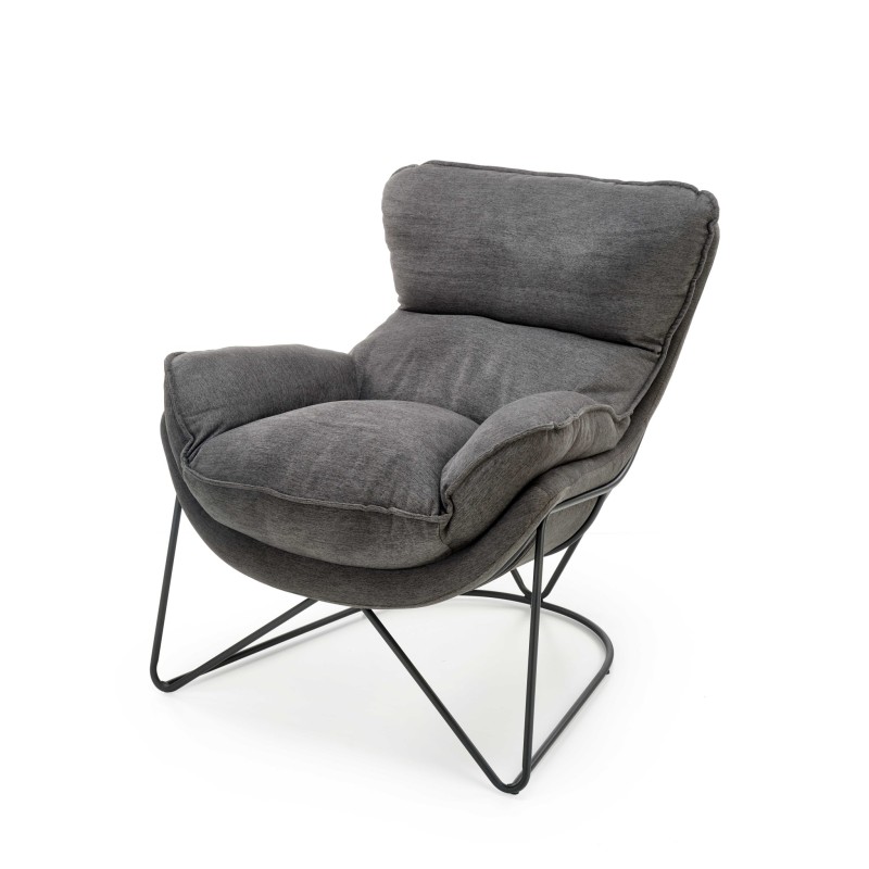 'VOLKER Relaxation Armchair in Light Grey / Black' 'VOLKER Relaxation Armchair in Light Grey / Black'