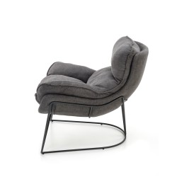'VOLKER Relaxation Armchair in Light Grey / Black' 'VOLKER Relaxation Armchair in Light Grey / Black'