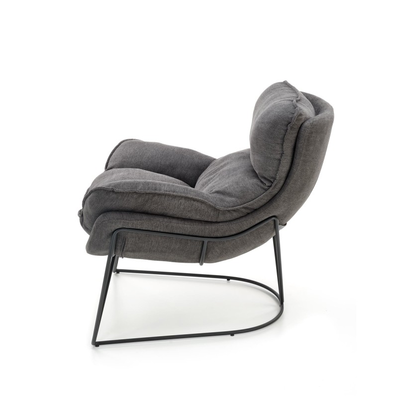 'VOLKER Relaxation Armchair in Light Grey / Black' 'VOLKER Relaxation Armchair in Light Grey / Black'